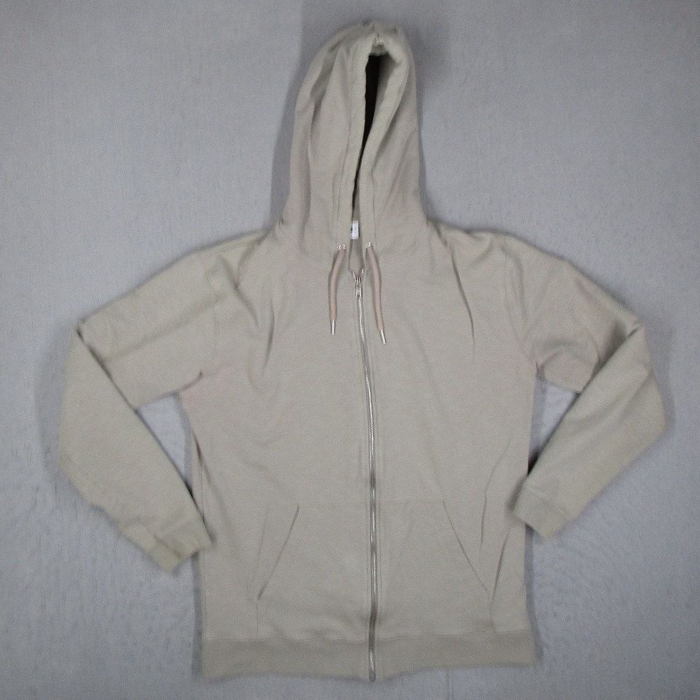 NN07 Barrow Zip Hood 3383 Mens Medium Beige Tan Full Zip Hoodie No Nationality